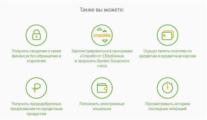 Возможности Онлайн Сбербанка