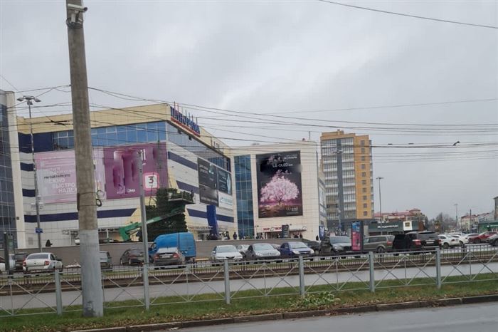 В Бежице у ТРЦ «БУМ сити» установили новогоднюю елку