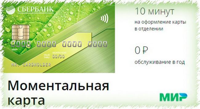моментальная карта