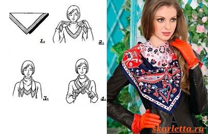 Как-завязать-платок-на-шее-3