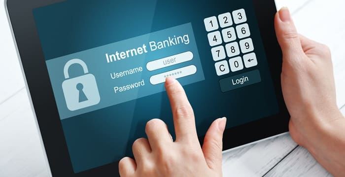 Internet banking concept