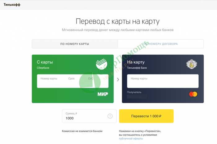 Берет ли Сбербанк Комиссию При Переводе с Карты на Карту Тинькофф